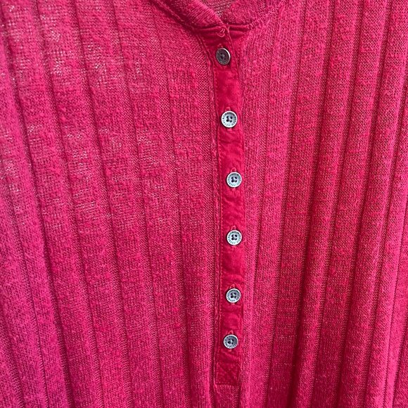 READ DESCRIPTION Abercrombie & Fitch Long Sleeve Button Henley - Picture 4 of 7